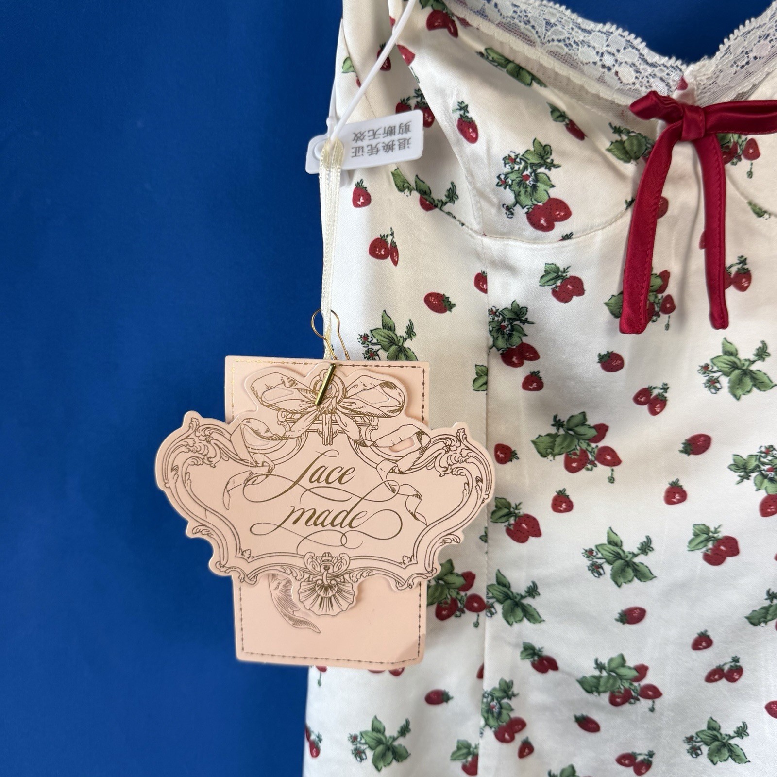 This LaceMade Strawberry Farm dress Size XS