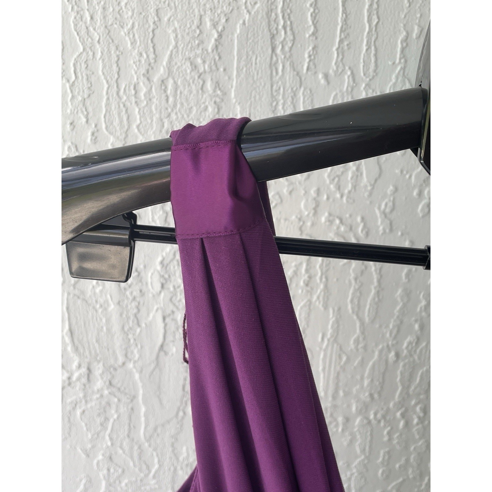Scarlett Night Purple V-Neck Cocktail Dress Rhinestone Buckle Knee Length 12