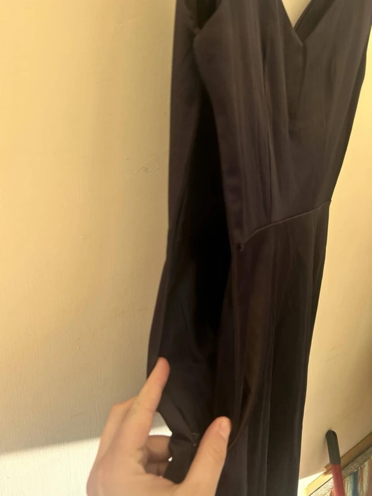 Principles Petite High Waist Low Neck Dress in midnight black size 8