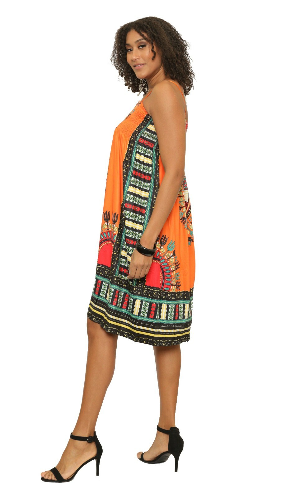 Short Sexy Womens Sleeveless Smoking Dashiki Dress Spaghatti Strap Dashiki Dress