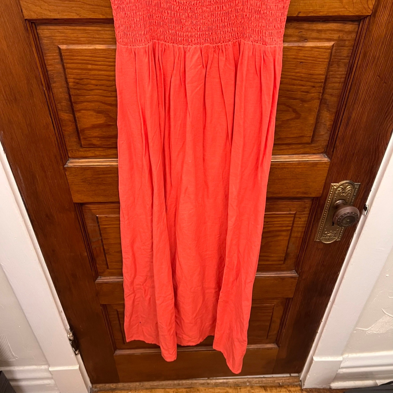 Z Supply Bayside Linen Maxi Dress Persimmon sz XS NWT’s $129 Women’s