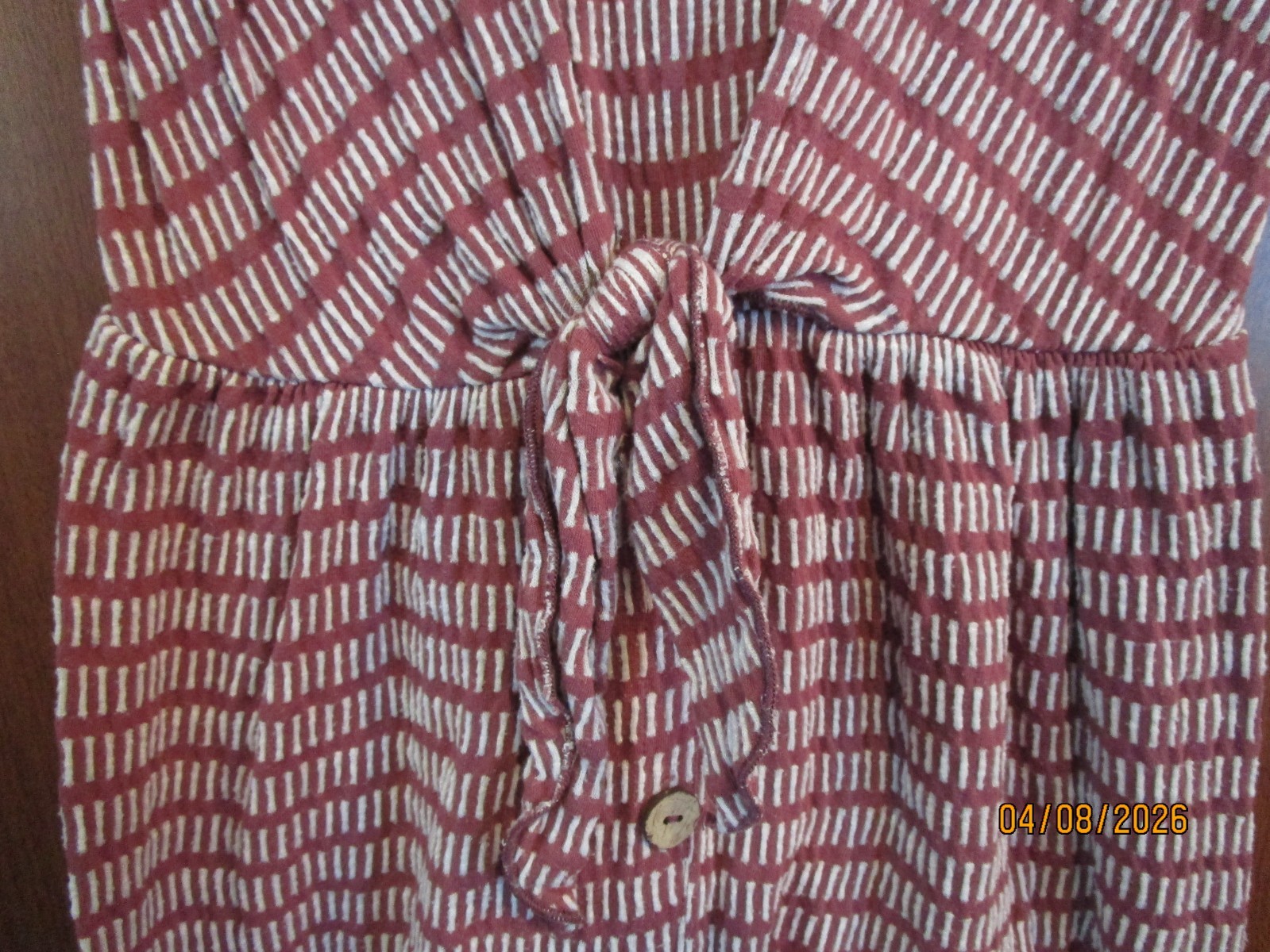 Caution to the Wind Summer Dress Medium Fabric Blend Bust 33 Length 37 in