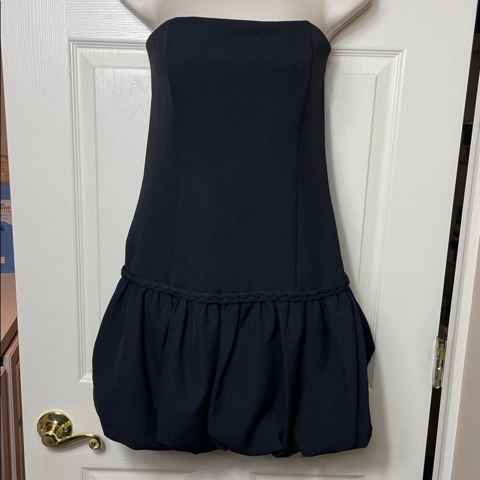 One33social Elegant Black Strapless Dress NWT