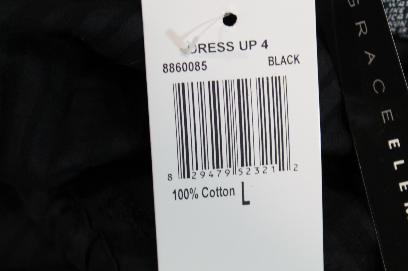 Grace Elements Semi Sheer Peasant Dress Womens size L Black Pleated Fairygoth