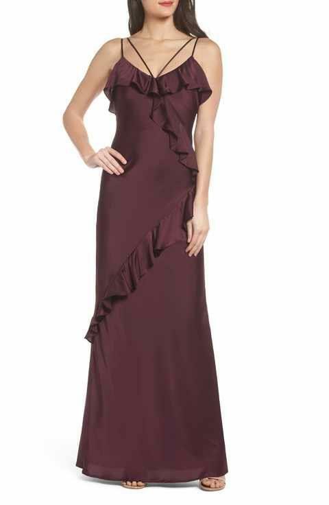 Maria Bianca Nero Kylie Ruffle Slipdress-Size 2 (LK# 68A)