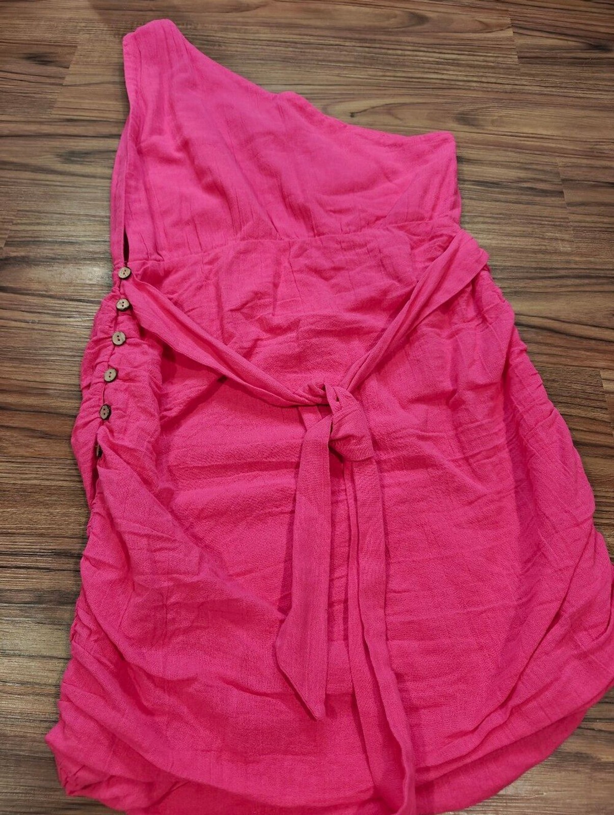 Free People One-Shoulder Ruched Mini Dress