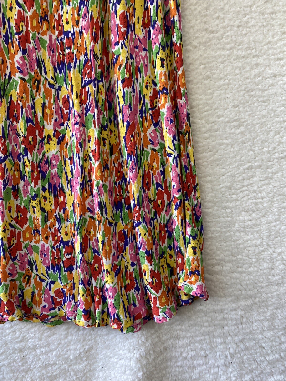 Rixo X Target Dress Women’s 4 Midi Multicolor Empire Floral Puff Sleeve career