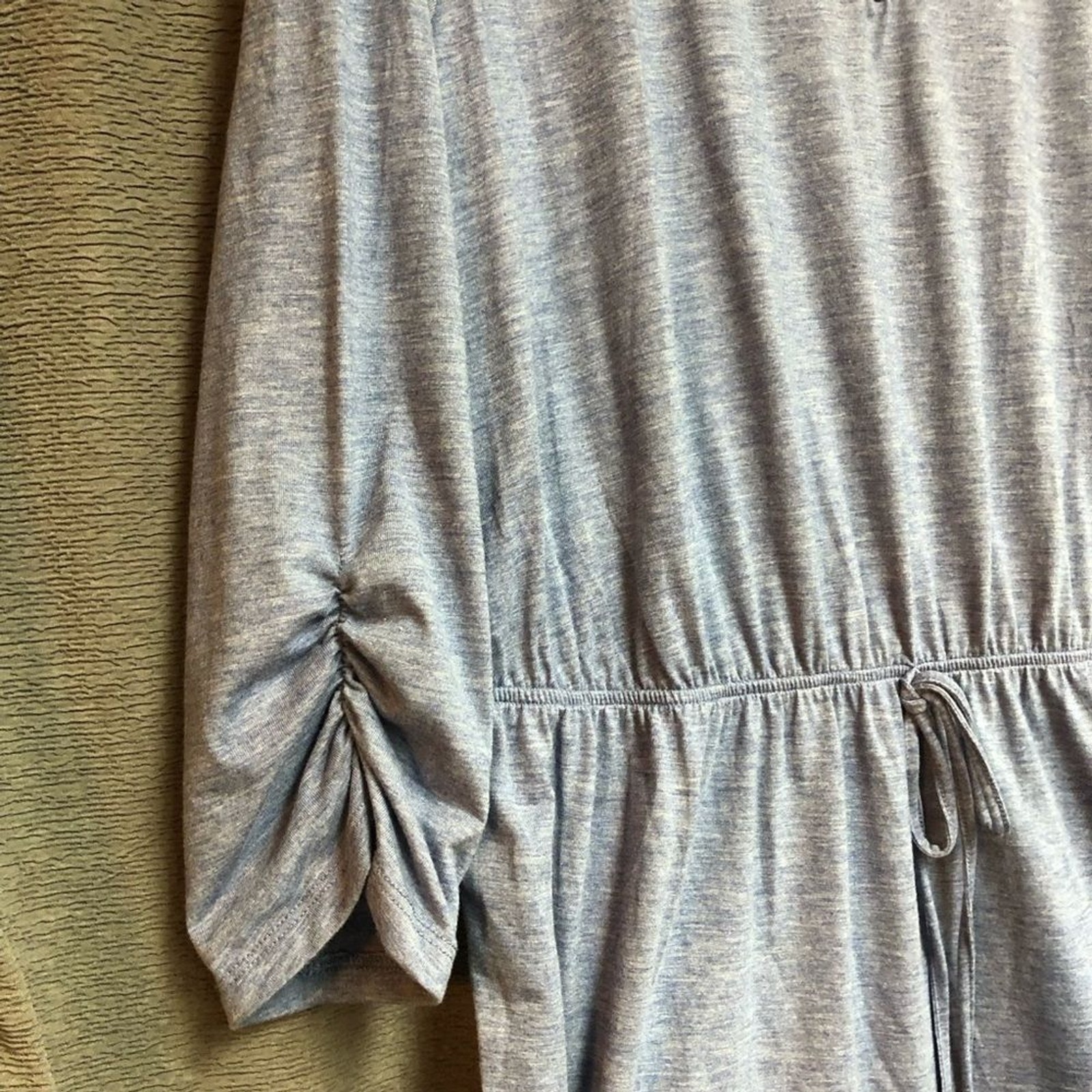 Bobbie Brooks 3X Light heather blue dress with keyhole, front and lace on back