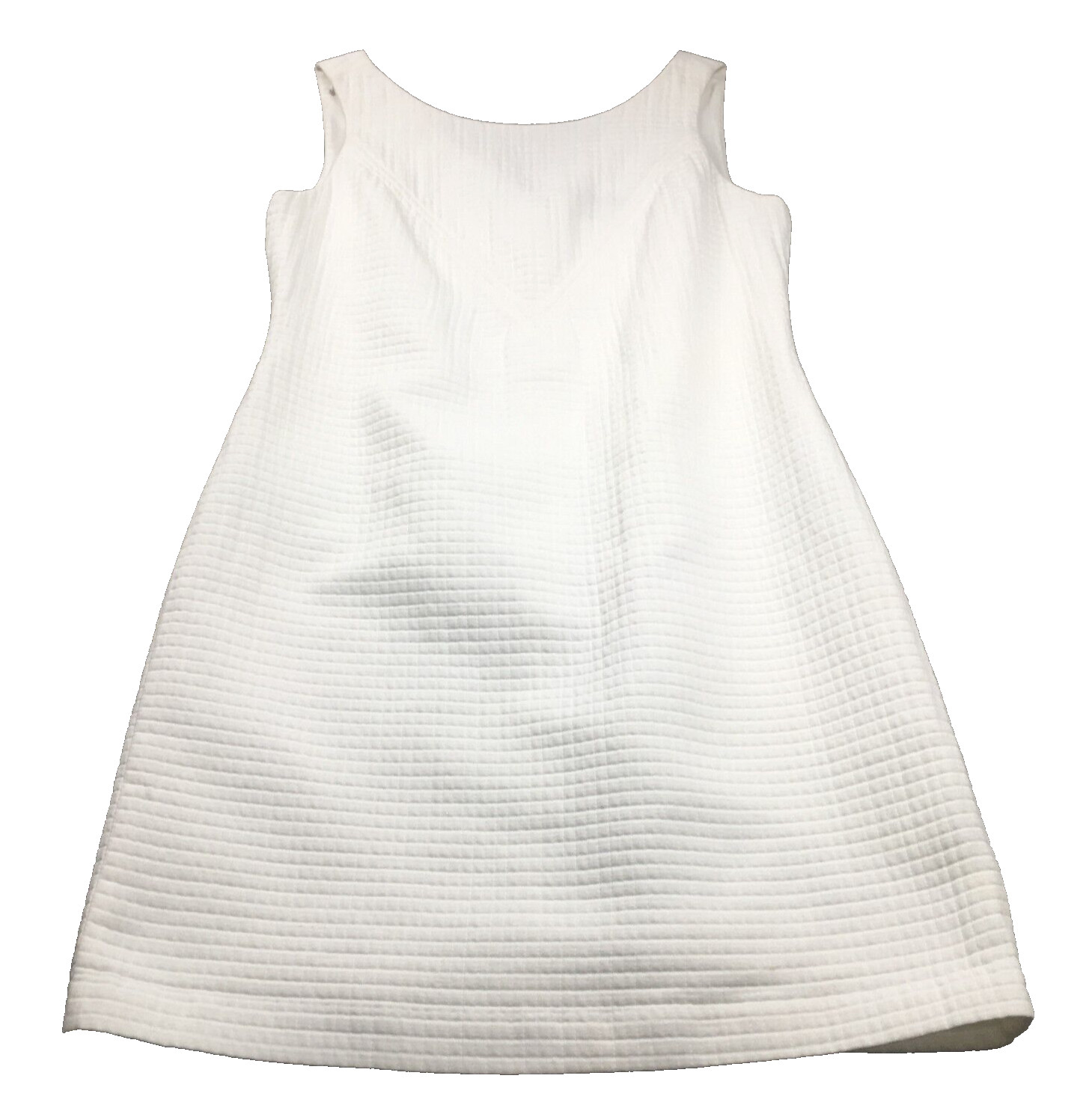 Banana Republic Original Mad Men Women Sleeveless Classic Dress Sz 2 White Lined