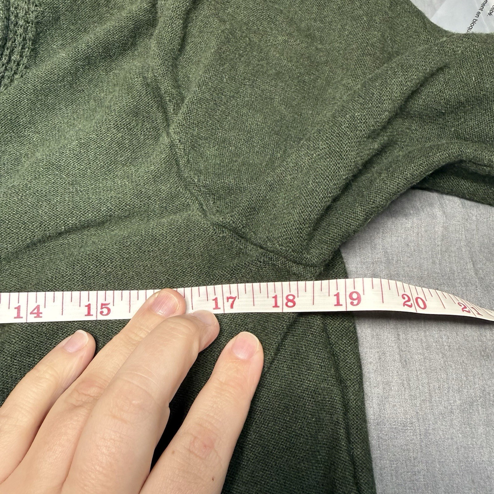 Max Studio Green Solid Textured-Knit V-Neck 3/4 Sleeve Pullover Sweater XL