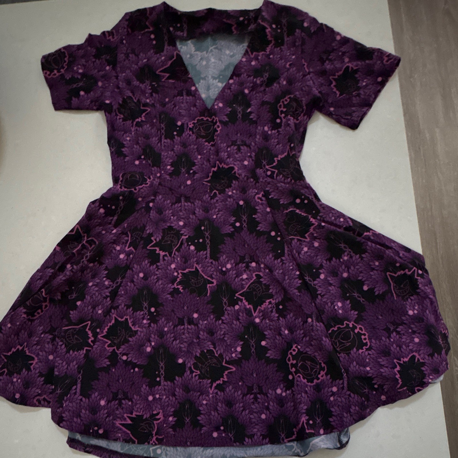 BlackMilk Pokémon Ghost-Type Forest V Dress – Women’s XS – Gastly Haunter Gengar