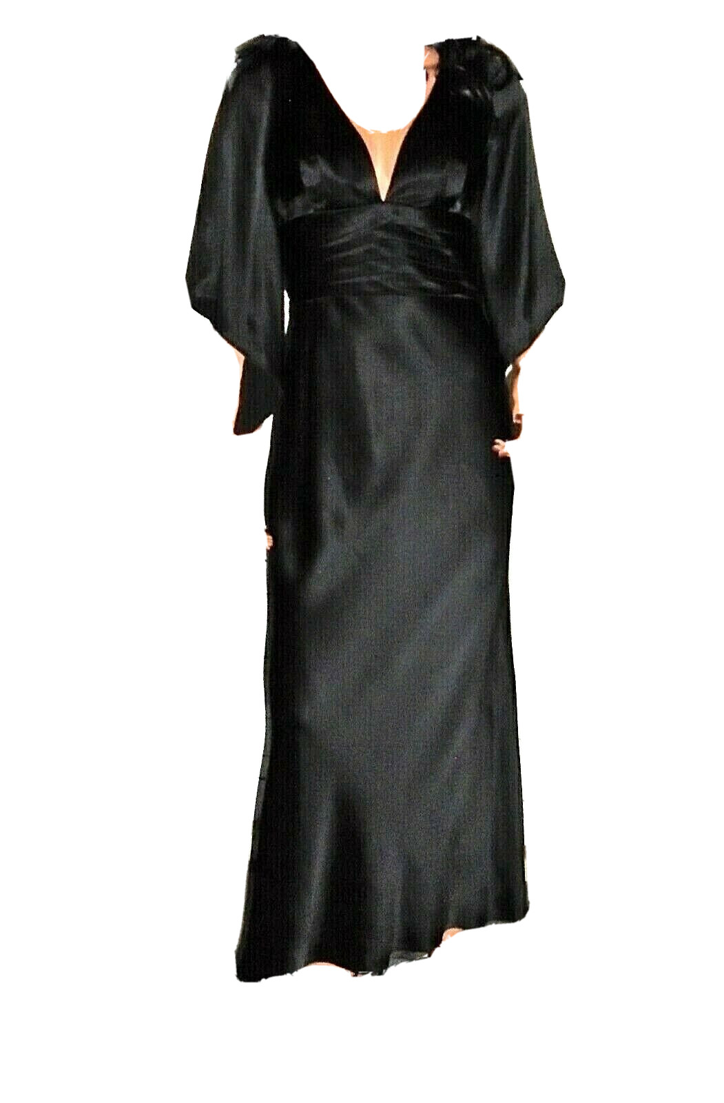 A.B.S. Collection Black Cocktail Maxi Dress 6 NWT $415