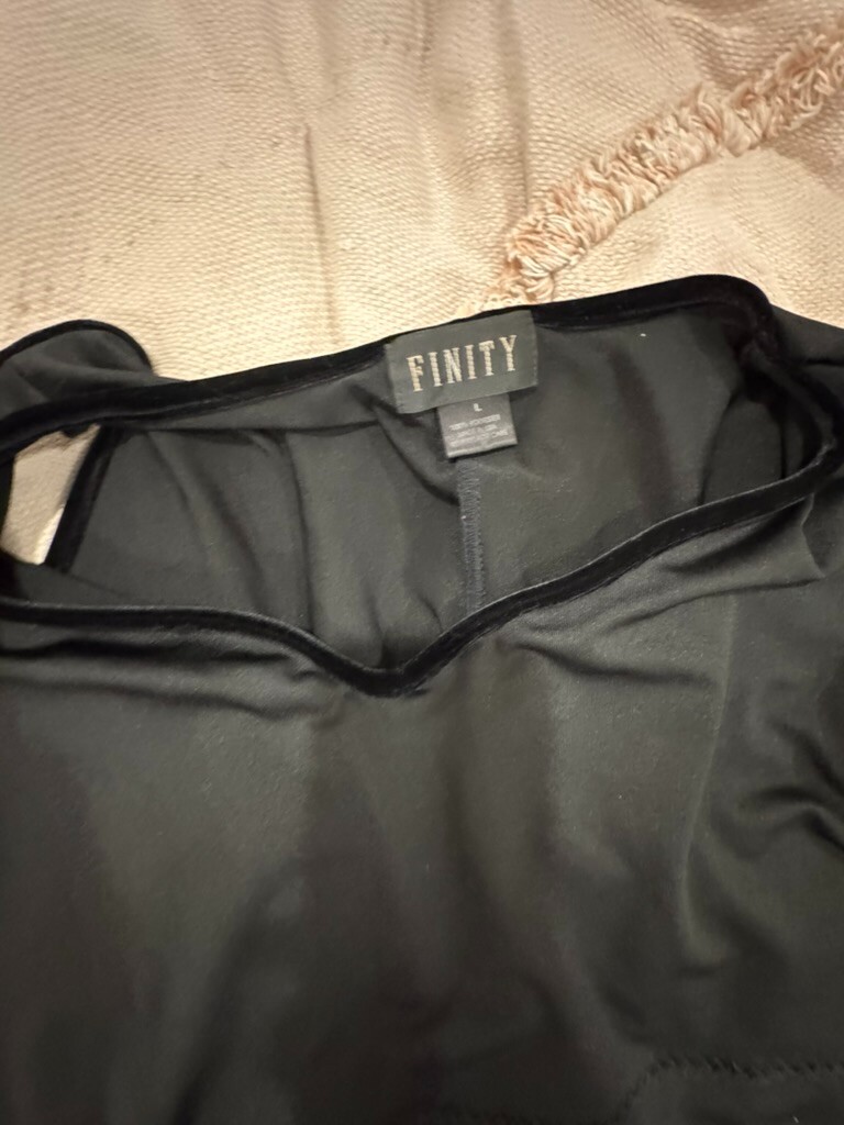 Finity Long Black Dress Size Large Womens