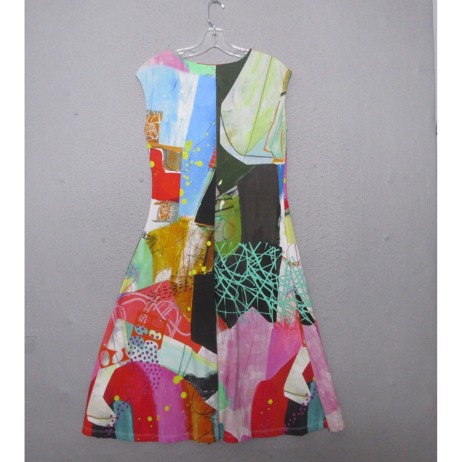 Simply Art by Dolcezza Dress Colorful Art to Wear Abstract Eclectic Statement