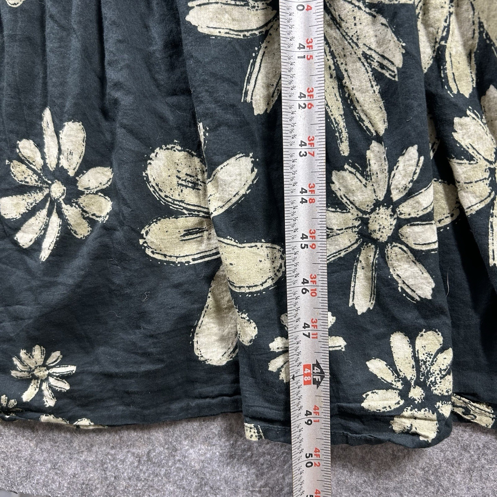 Natural Life Adele Boho Floral Tiered Maxi Dress Women’s Large Black Tan Boho