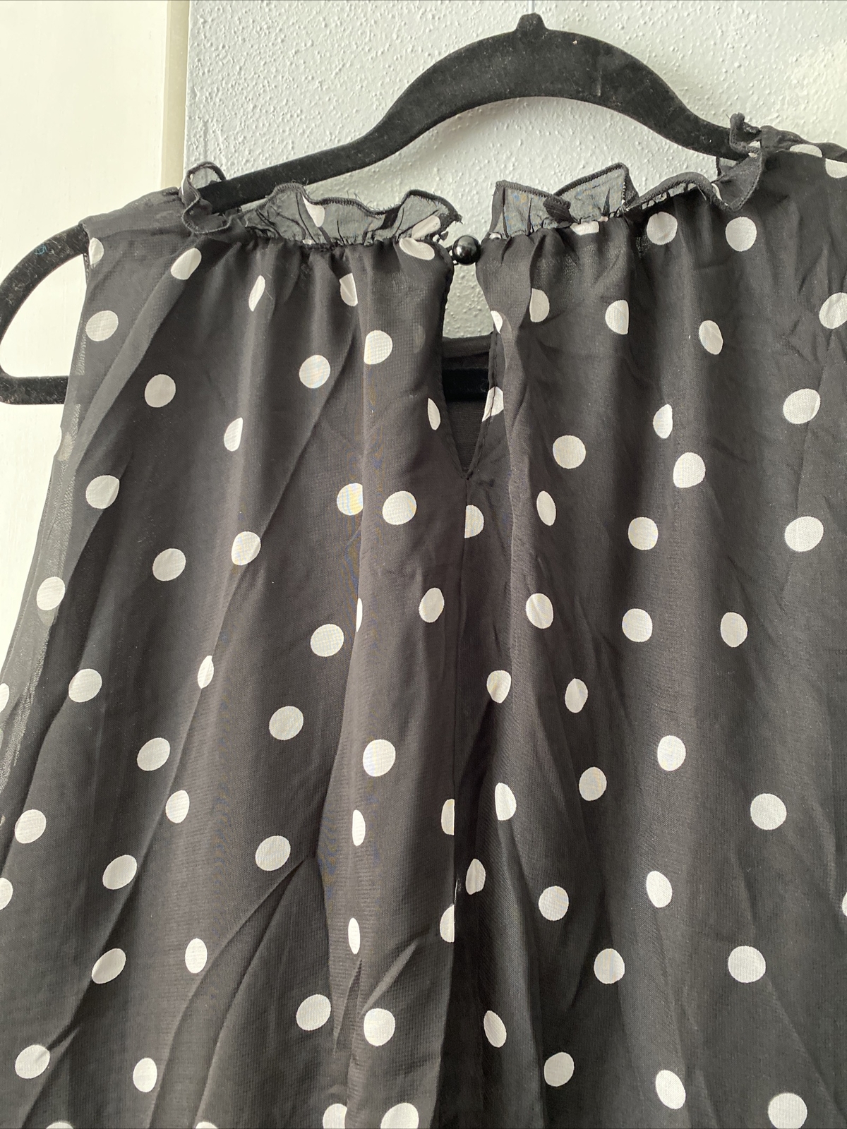 Sucrefas Maxi/ Tall Polka Dots Dress 12 : 58 Inches Long. Partially Lined