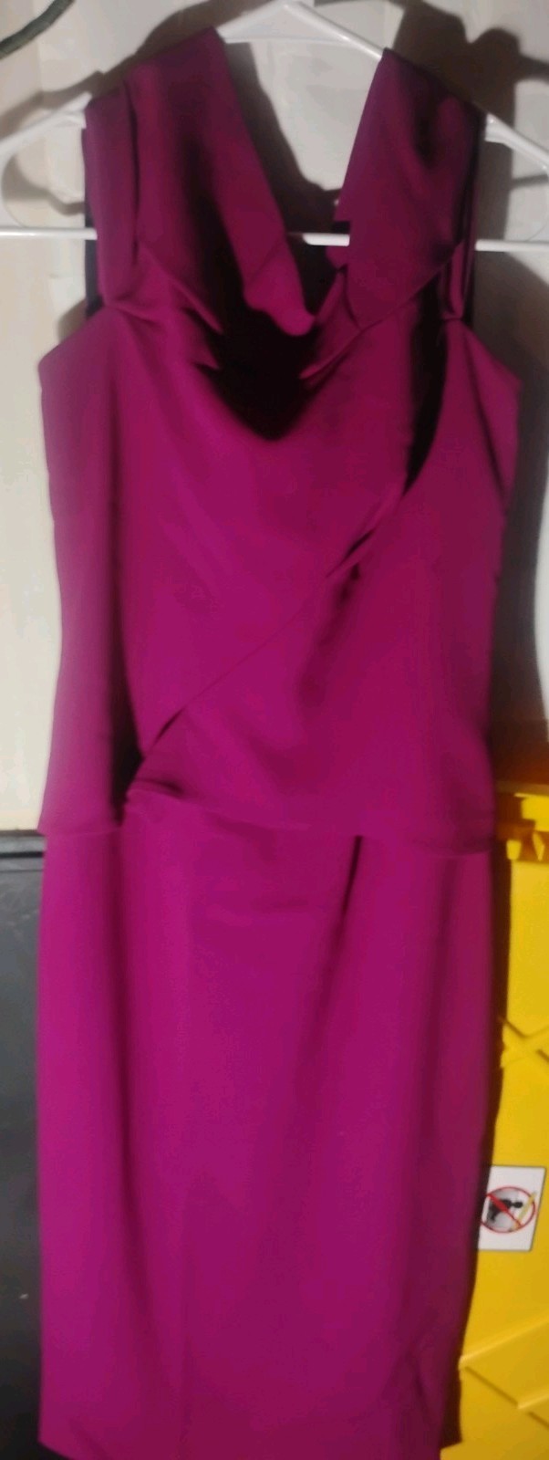 NWT Roland Mouret x Selfridges Magenta Pink Cocktail Dress Size US 4 / UK 8