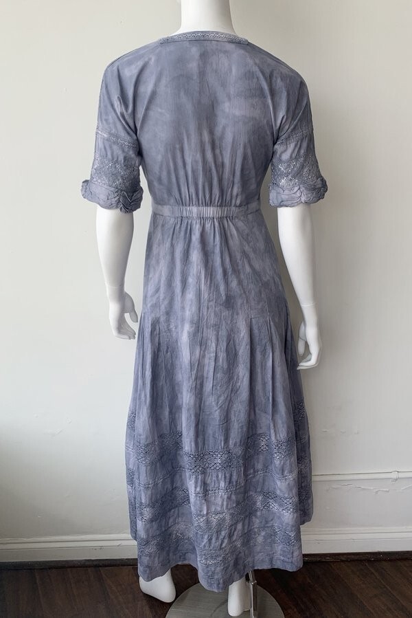 LoveShackFancy Edie Tie Dye Button Dress XS $135 Gorgeously Romantic