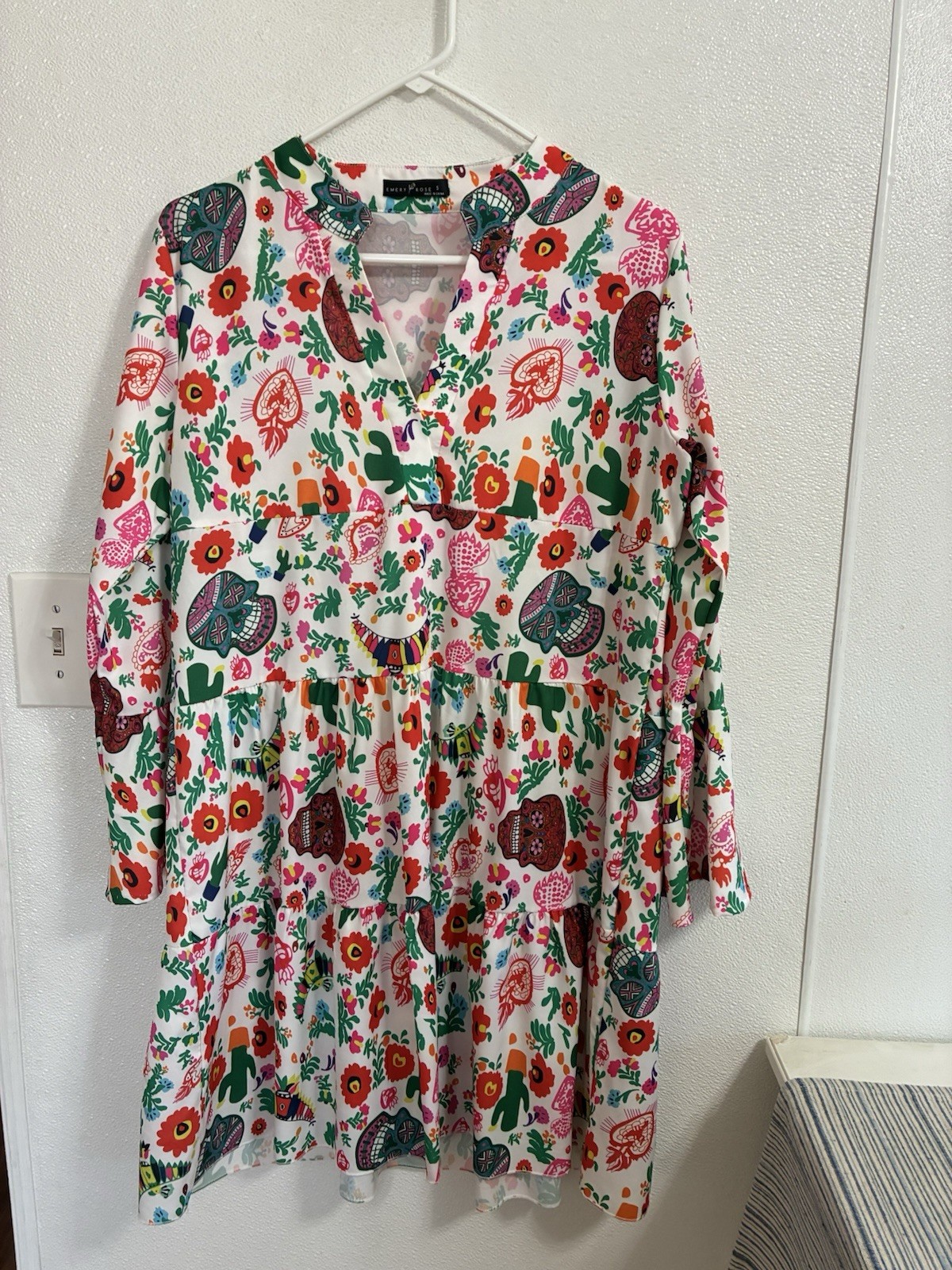 Emery Rose 3/4 Bell Sleeve Dress S (runs big)