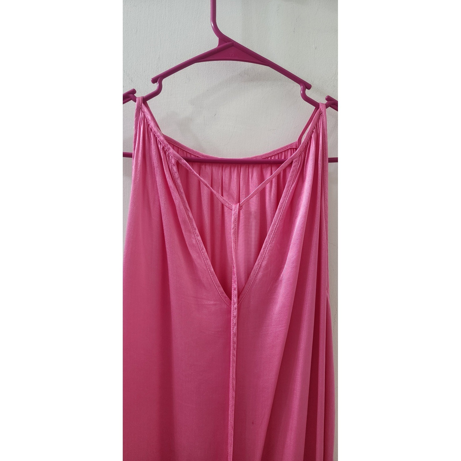 Vicolo Pink Viscose Mini Dress Sleeveless Deep V Back Made in Italy One Size