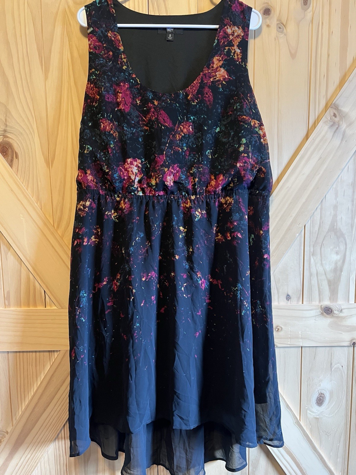 Mossimo Women’s Sleeveless Layered Dress Size 2XL Above The Knee Length
