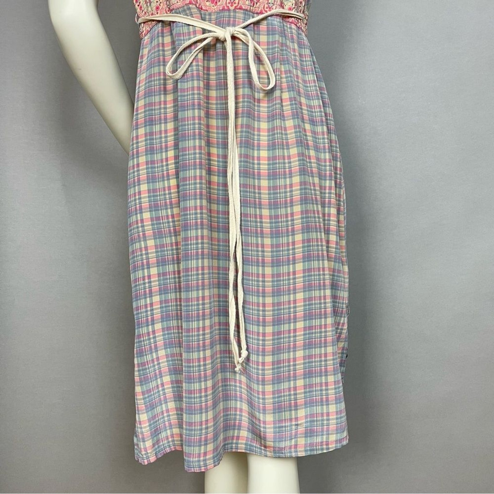 Plenty by Tracy Reese Wrap Dress Silk Plaid Women 10 Cap Sleeves Feminine V-Neck