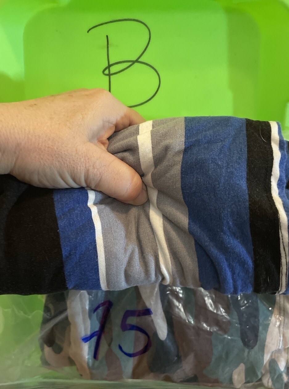 Robert Louis size small dress striped Blue White Black