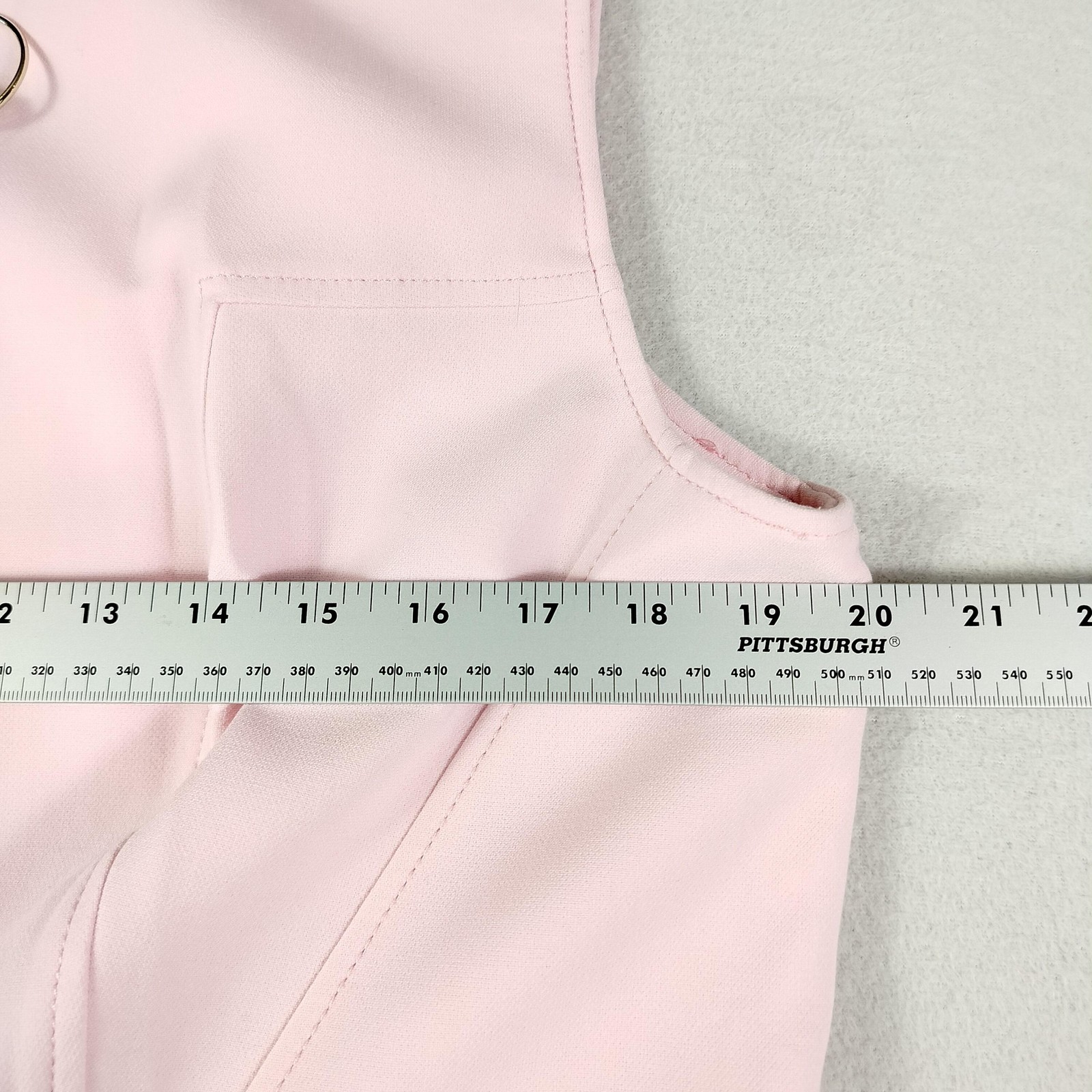 Versace Collection Dress Womens 50 Pink Sleeveless Sheath Medusa Zip Ring Pull