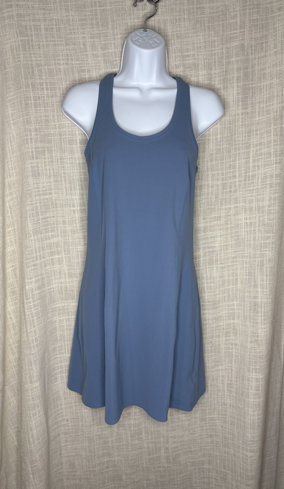 Athleta On My Way cottage Blue Tank Dress – racer back – Size SP