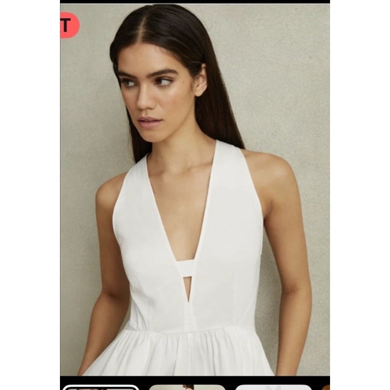 REISS Yana High-Low Mide Dress