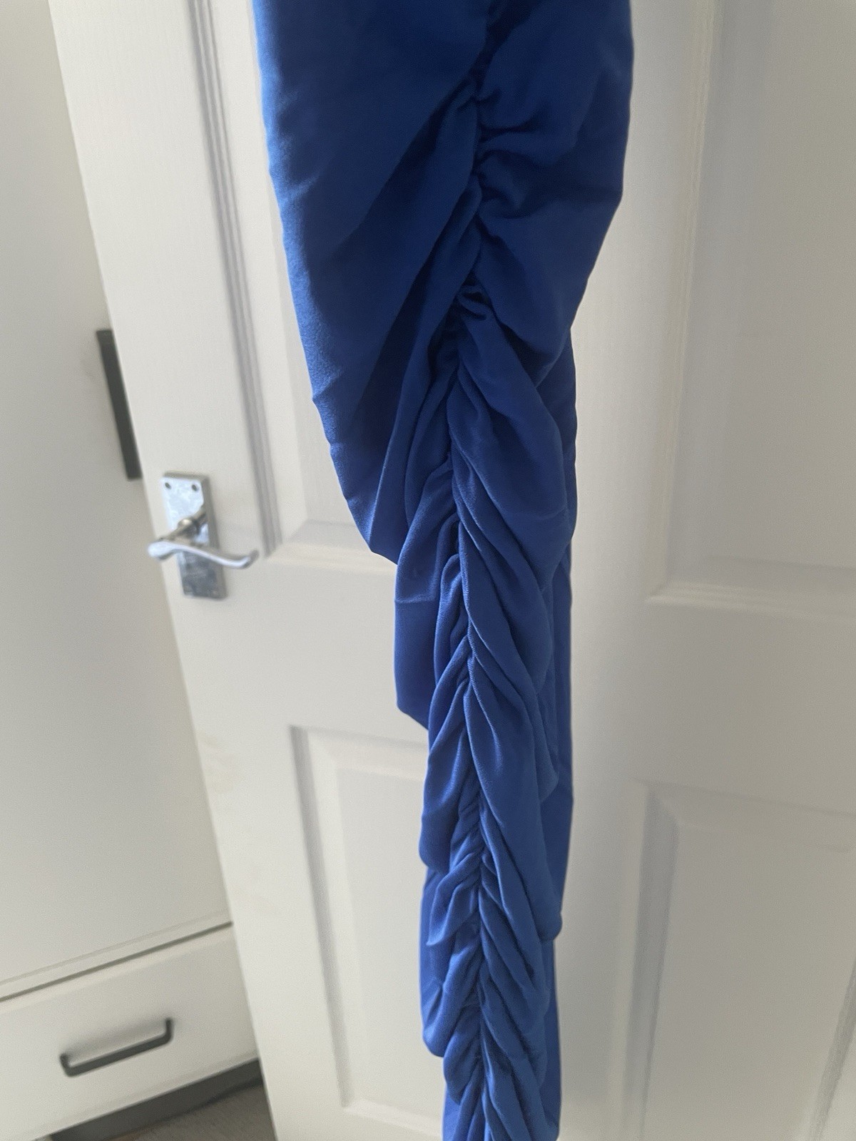 Joanna Hope Cobalt Blue Maxi Occasion Dress UK 18 BNWT Cowl Neck Ruched