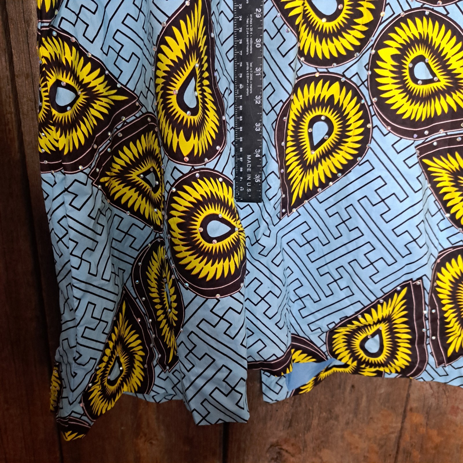 Heritage Chic Ankara Fashion Kaftan Maximalist Bling Women’s OSFM One Size