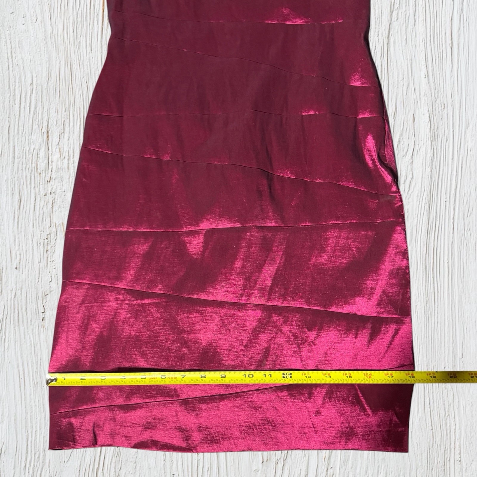 NWT – Badgley Mischka Collection Dress Size 10 Fuchsia Beaded Dress – MSRP $395
