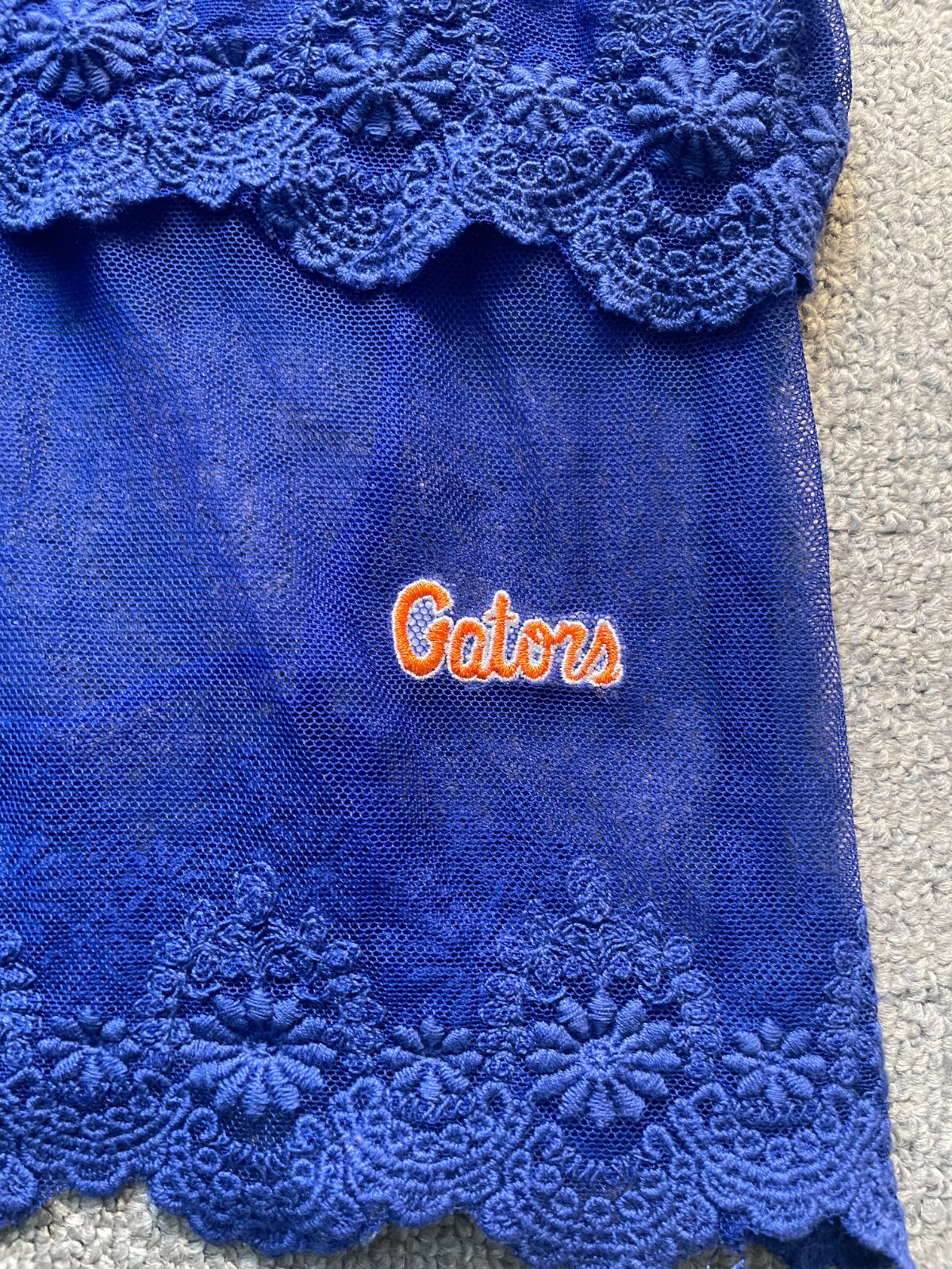 Womens Florida Gators Ruffles Dress Extender Slip Size S NCAA Emerson Street NEW