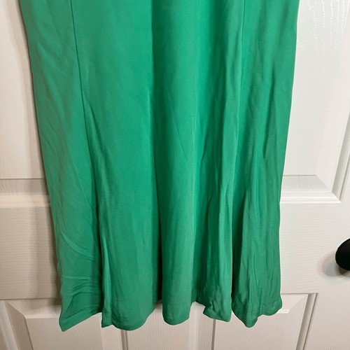 Ralph Lauren Kelly Green Tank Lined Midi Dress Size Small Flowy Comfy Office