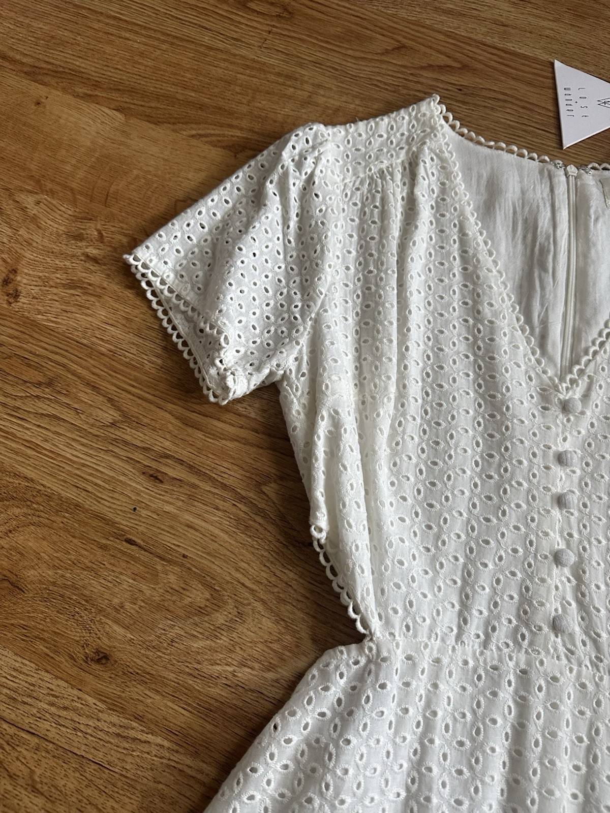 NWT Lost + Wander White Side Cut Out Dress S