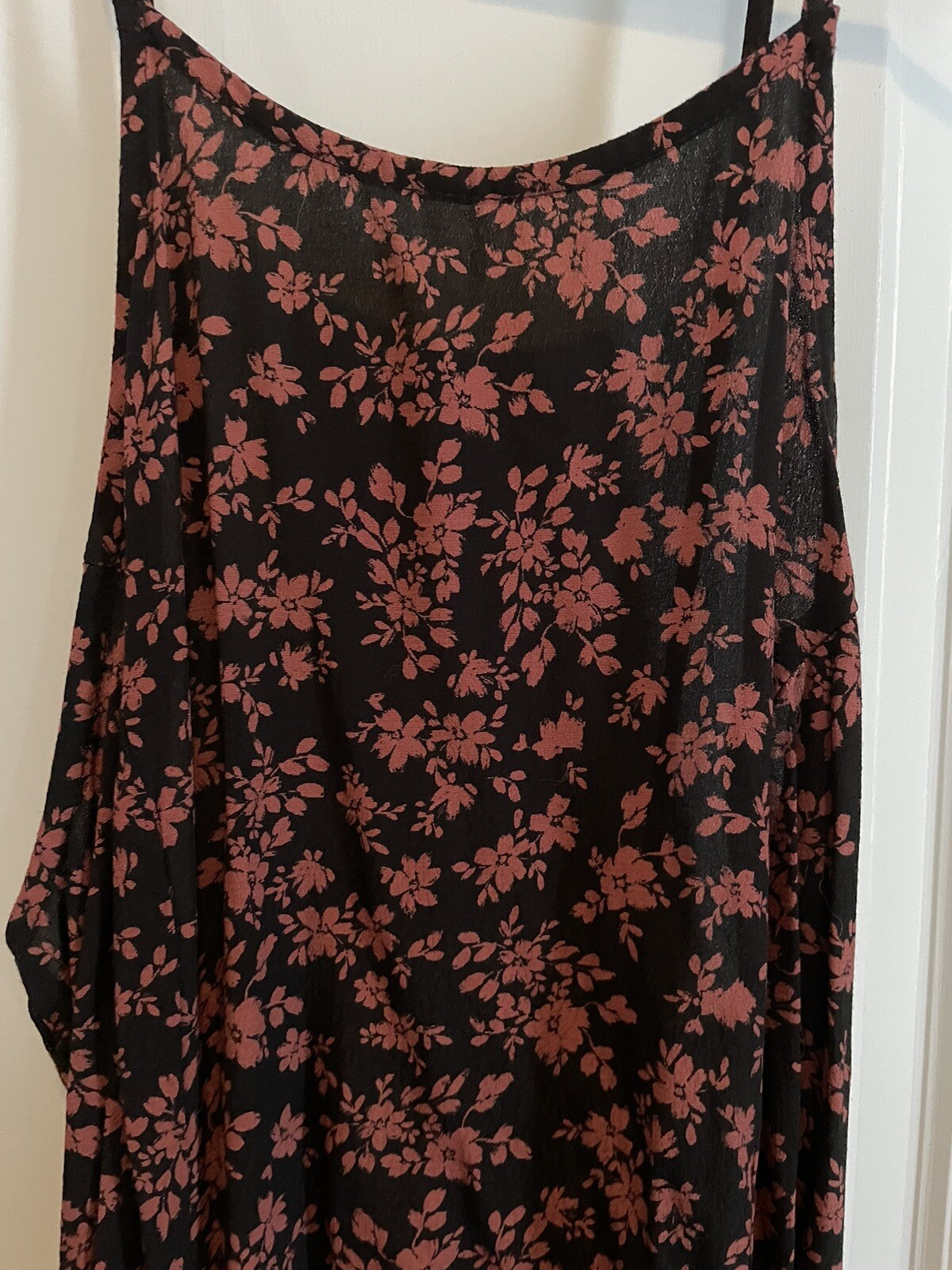 Sadie & Sage Dress Black And Rust Halter