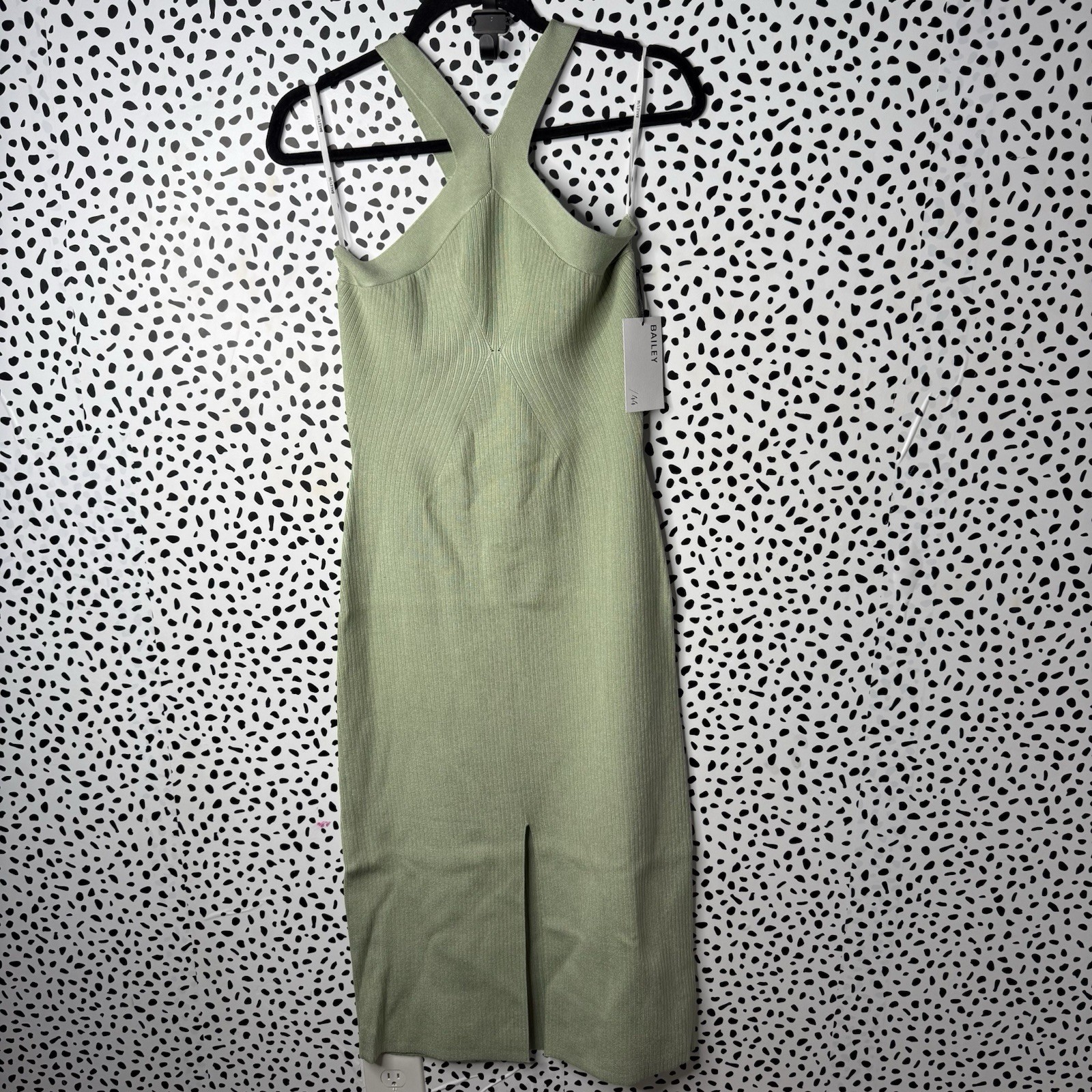 Bailey 44 Indy Dress in Matcha Green Size Large Knit Ribbed