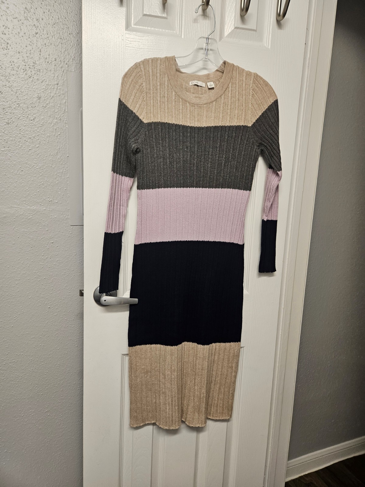 EST. 1946 Spring Fling Lavender Fro Sweater Dress