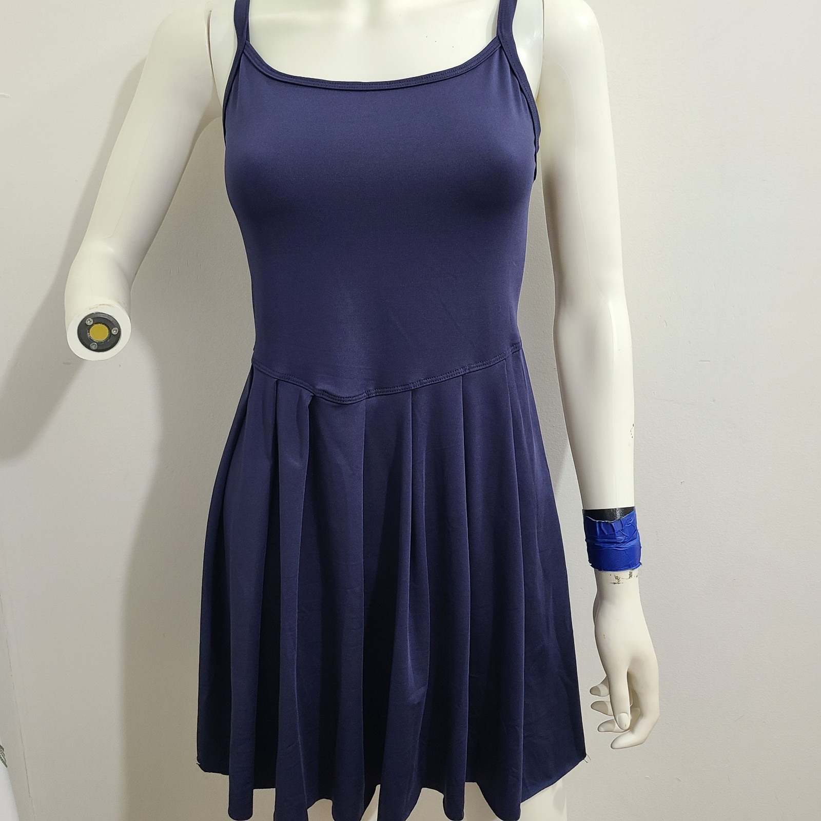 Women’s sz Large – NEW Sleeveless Pleated Tennis Sling Dress mini dress babydoll