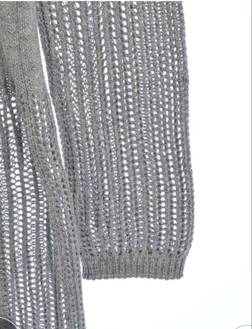 USED PLY BY RAGNE KIKAS KNIT LONG-SLEEVED TOP, GRAY, Y’S SIZE 2 GOOD