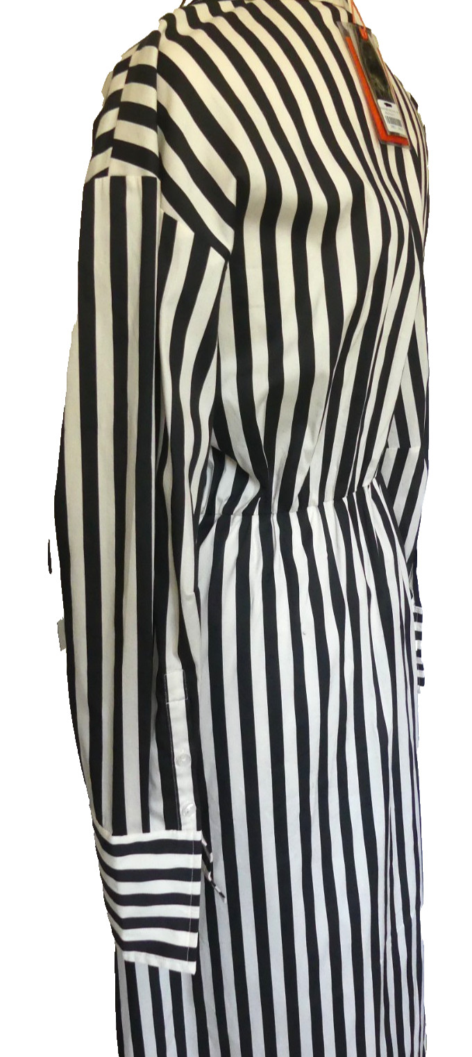 Simon Miller Maxi Inna Poplin Dress Black White Striped US Med Style # W45793170
