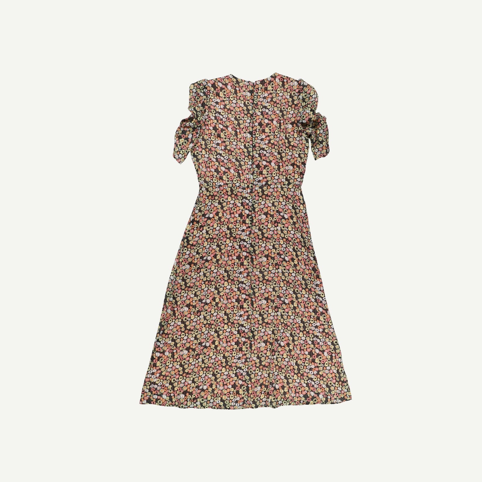 Oliver Bonas Womens Multi Coloured Zigzag Midi Dress Size 8