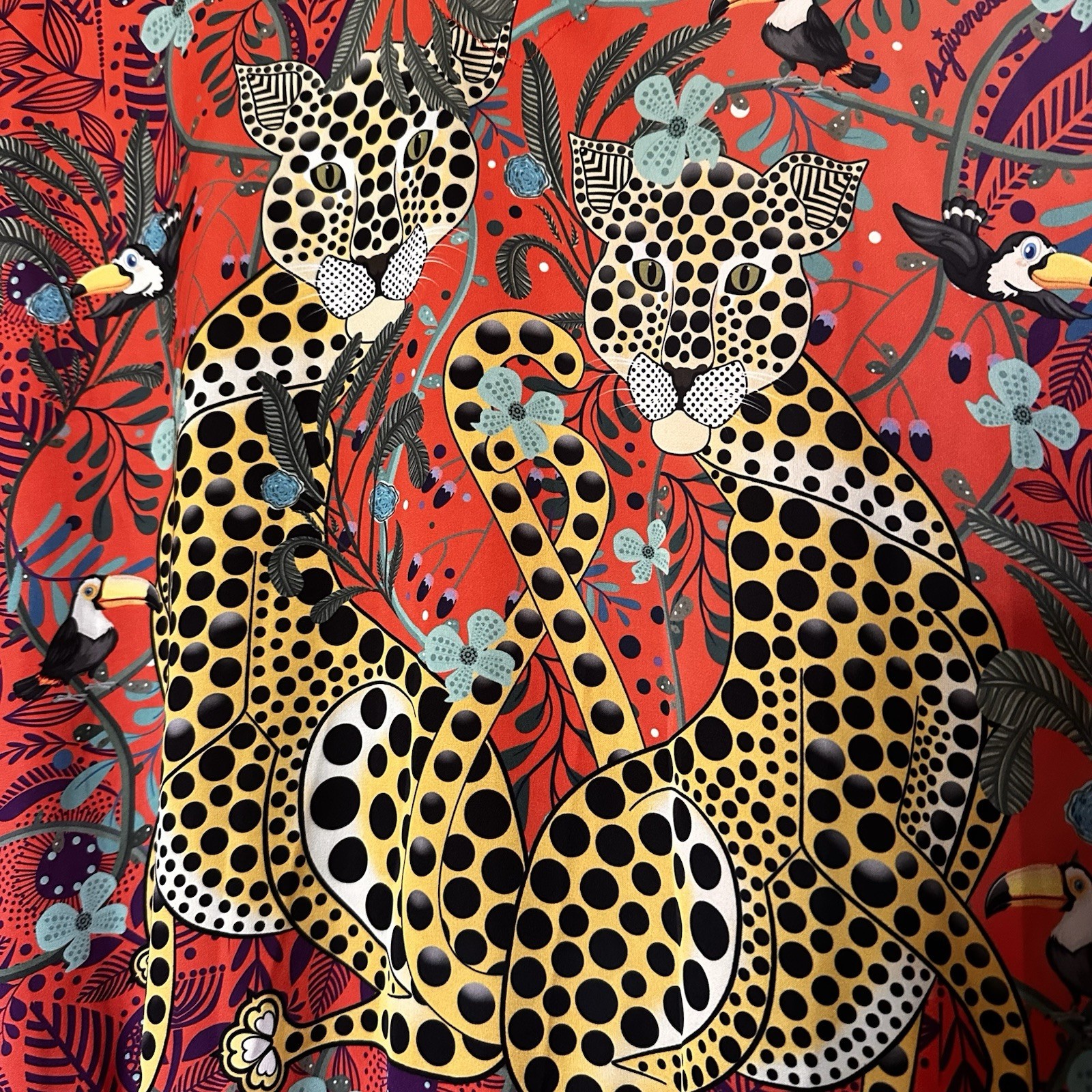 4GIVENESS Red Jungle Cheetah Dress – Size S/M