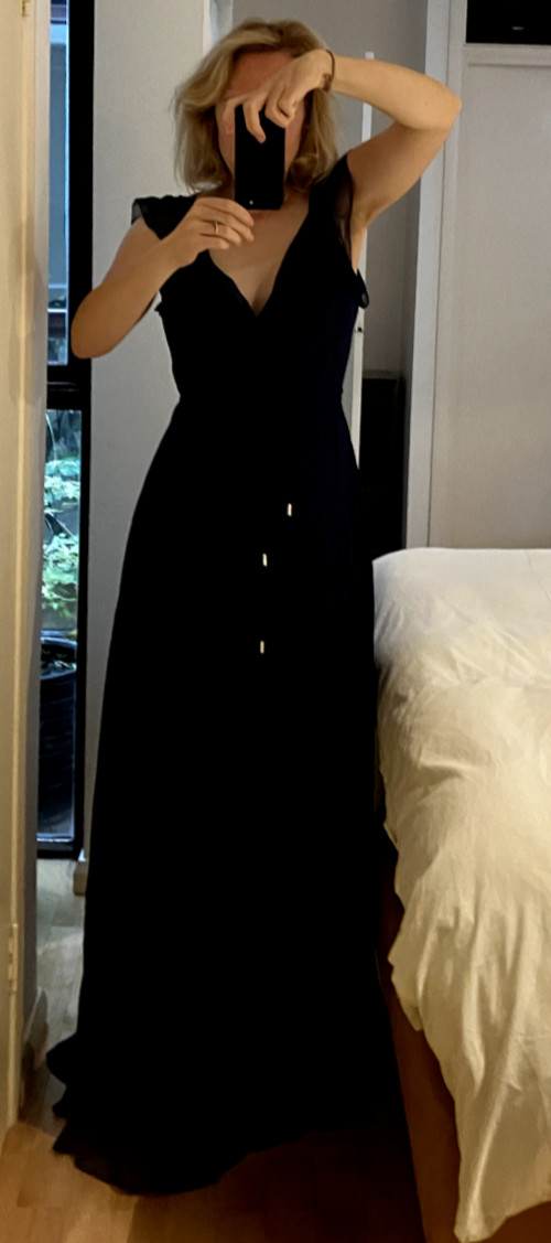 Diane von Furstenberg royal blue wrap gown NWT UK size6/8 (US size 4)