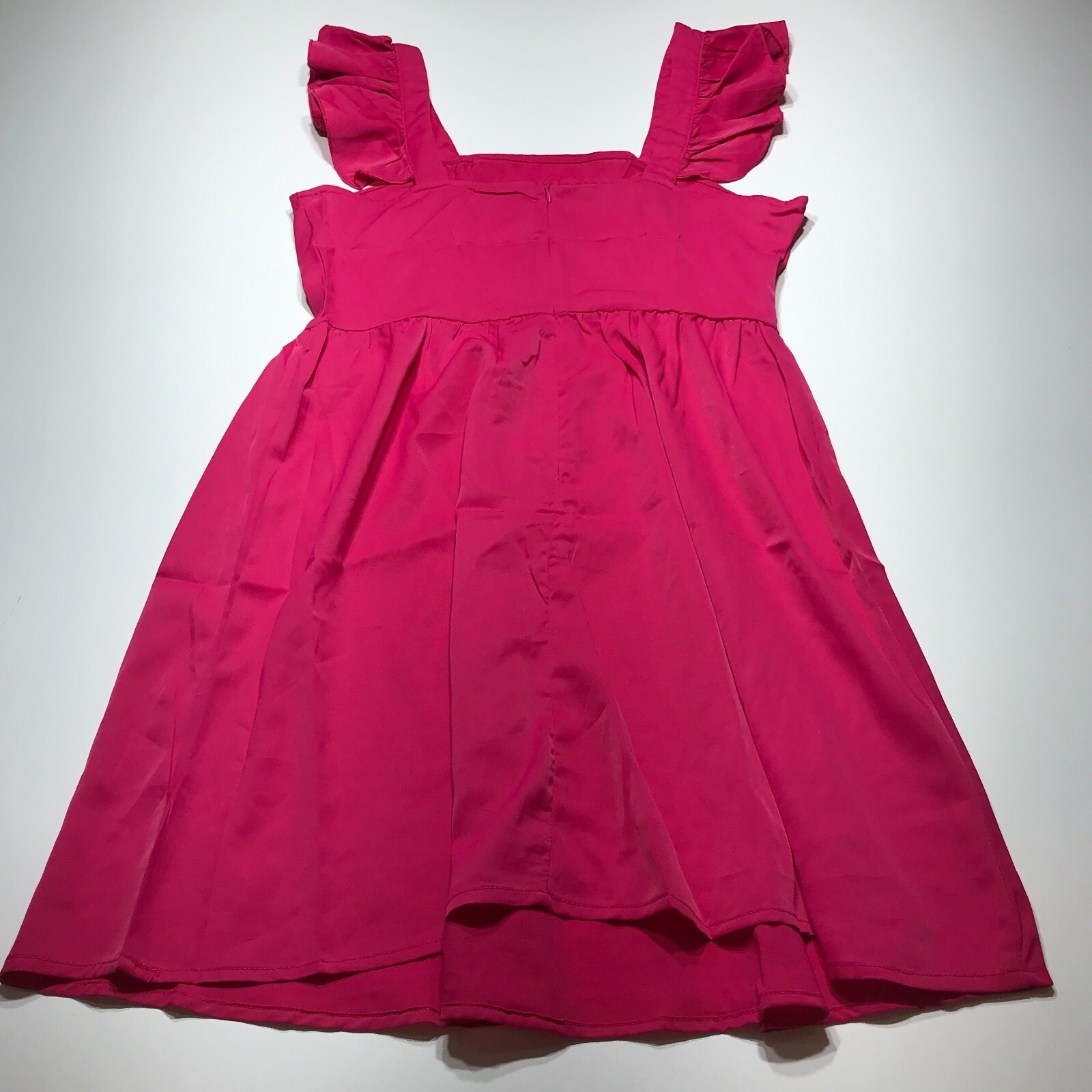 Unbranded Dress Womens Small** Pink Ruffled Strap High Waist Sundress Summer