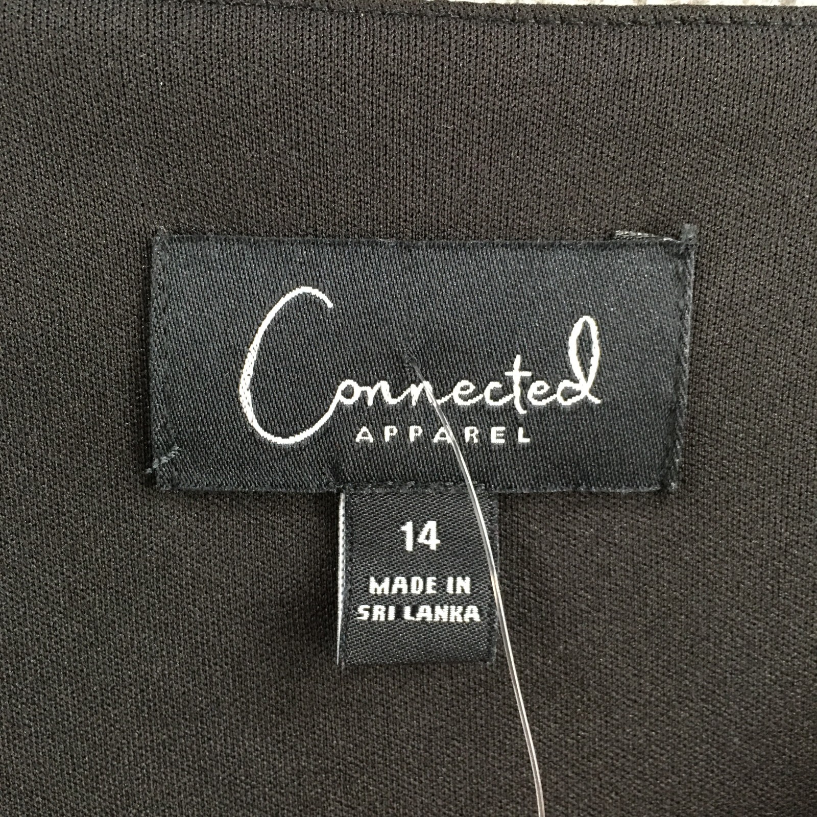 Connected Apparel Flutter Sleeve Sheath Dress Womens 14 Black Short Sleeve NEW