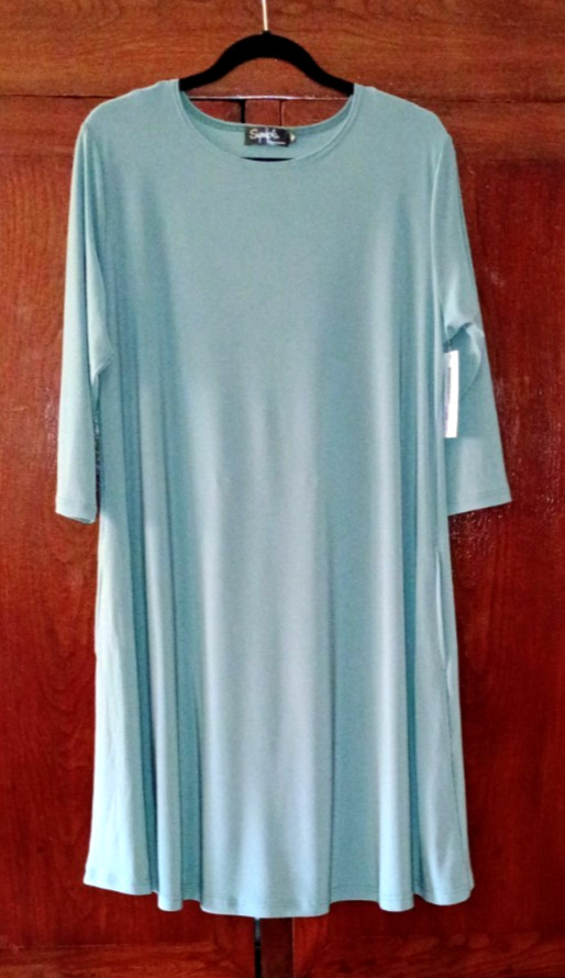 NWT Sympli 14 Trapeze Dress Cactus/ Green