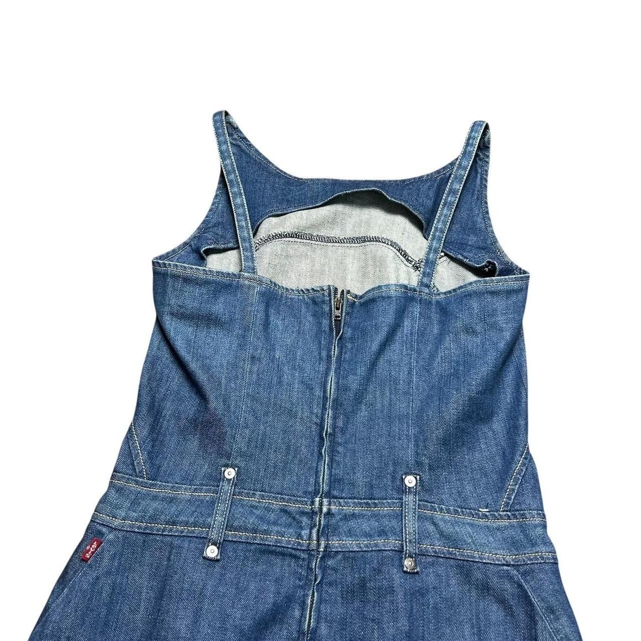 Levi’s Engineered Denim Dress Women’s Size S Blue Denim Rare Vintage 00s Y2K