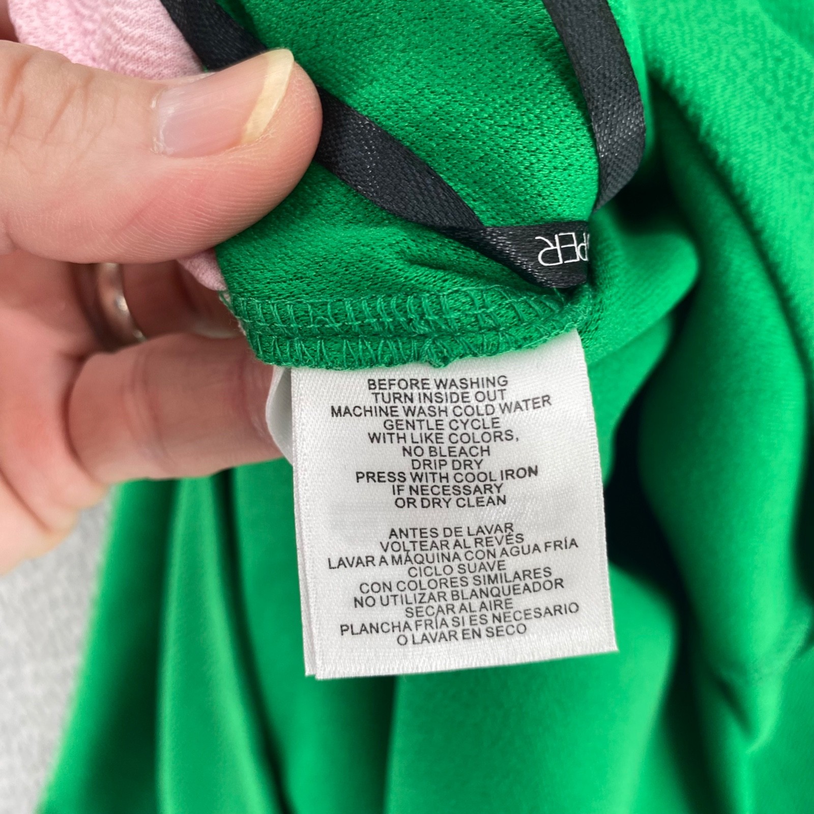 Kasper Dress Womens Large Green Pink Colorblock Sleeveless Sheath Faux Wrap NWT
